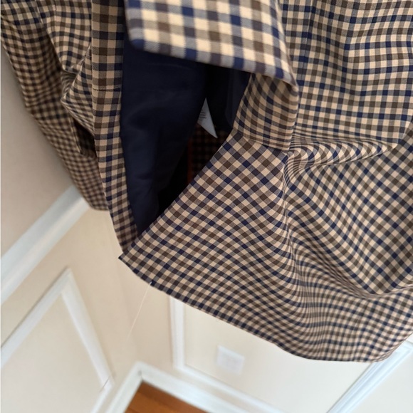 J. Crew NWOT Women’s Boyfriend Blazer Beige Plaid Italian Stretch Wool Blend - Picture 8 of 11